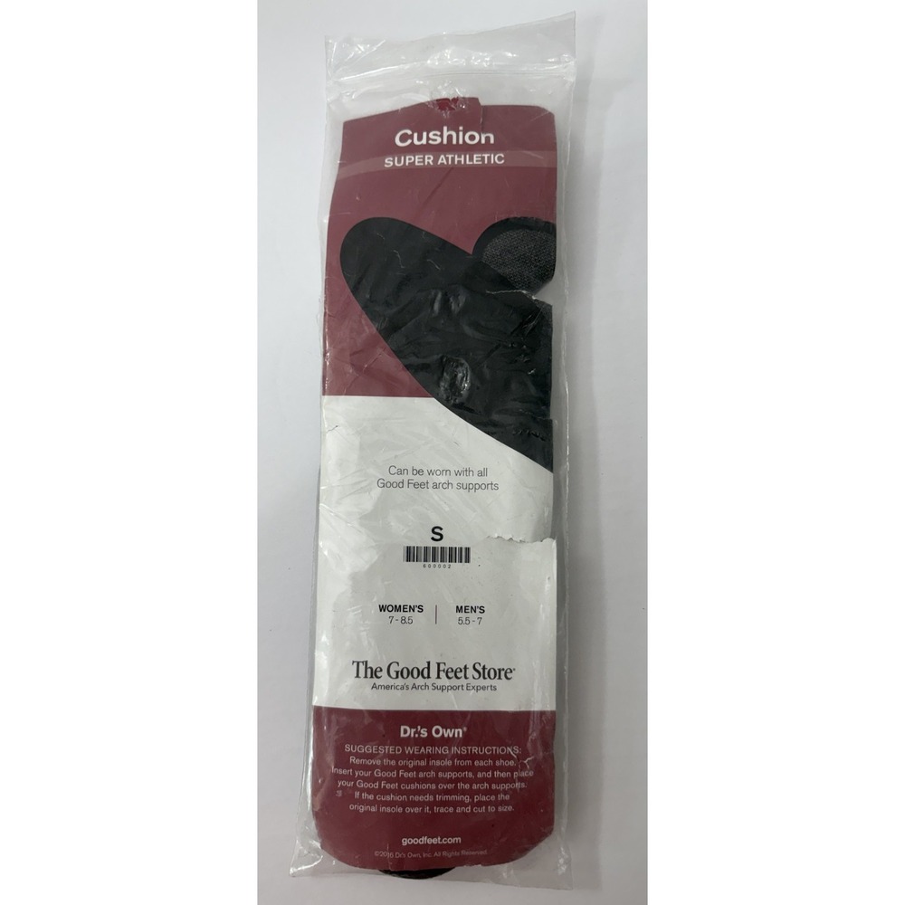 THE GOOD FEET STORE Cushion Super Athletic Insoles M 5.5-7/W 7-8.5 Small (2 Pr)